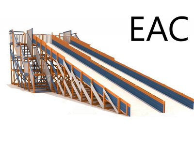 Зимняя горка Snow Fox скат 18 м (мод. 3)