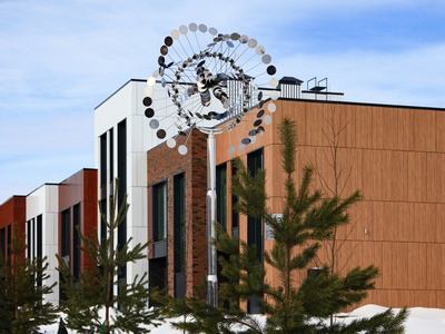 Скульптура из нержавеющей стали Бриз