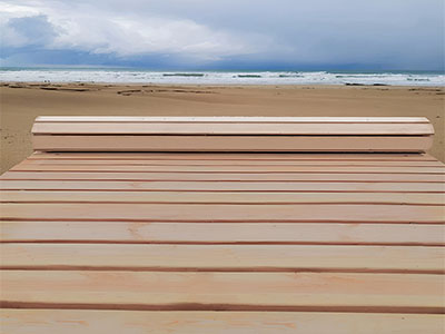 Деревянный рулонный настил широкий от 2м, Сосна