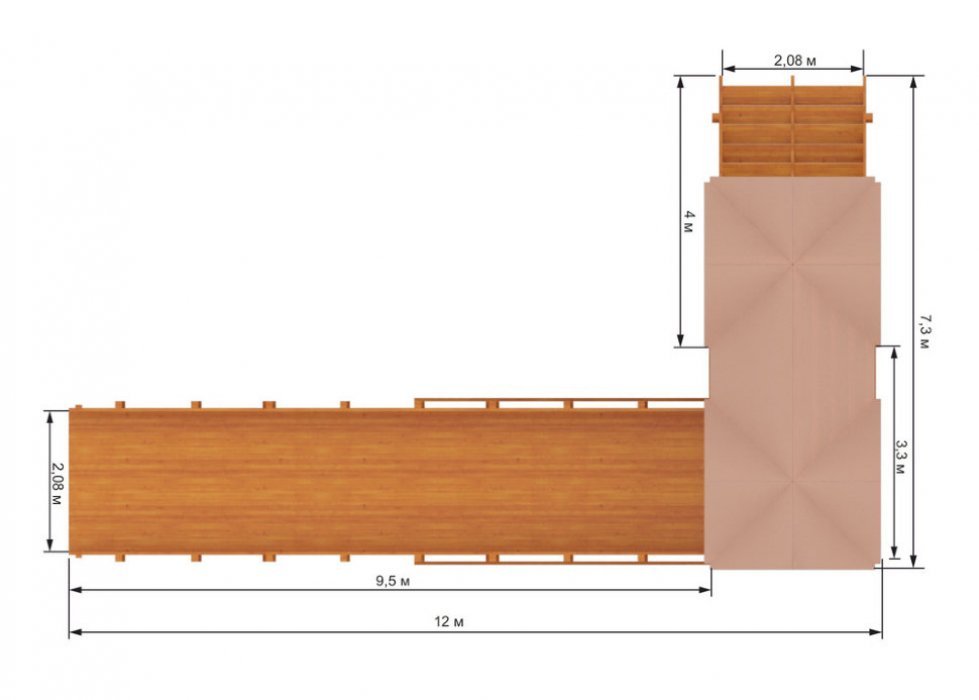 Зимняя горка Snow Fox Макси (скат 10 м) - вид 5