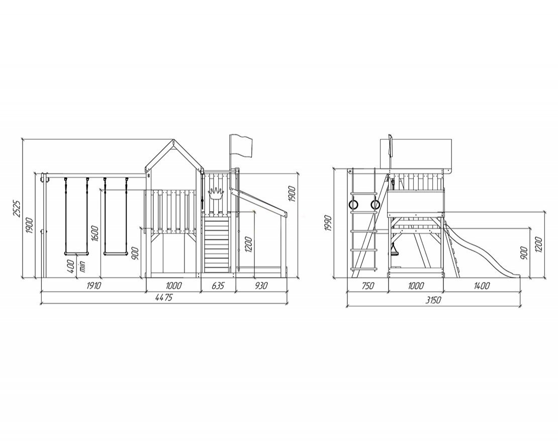 Детская игровая площадка Борге 3 Люкс - вид 4