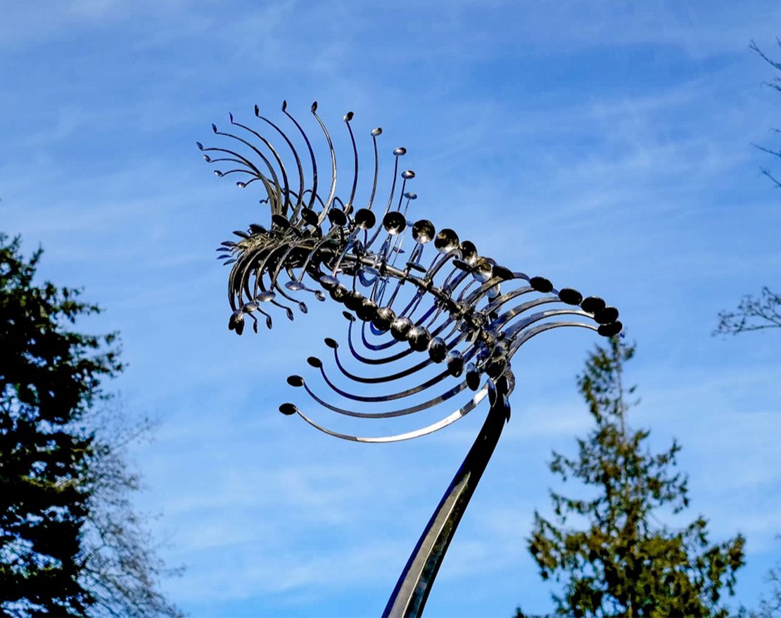 Скульптура из нержавеющей стали Мираж - вид 4