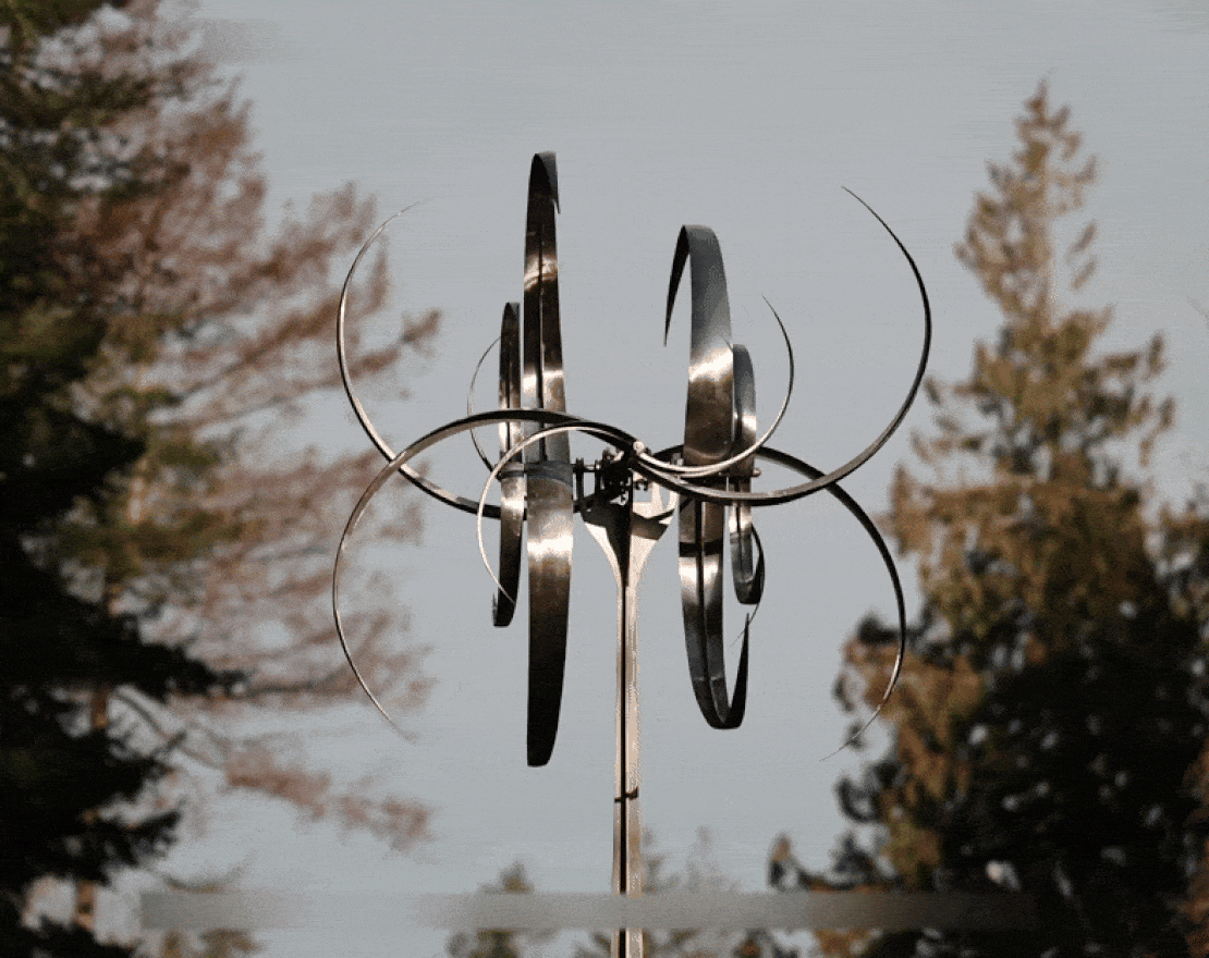 Скульптура из нержавеющей стали Галактика - вид 2