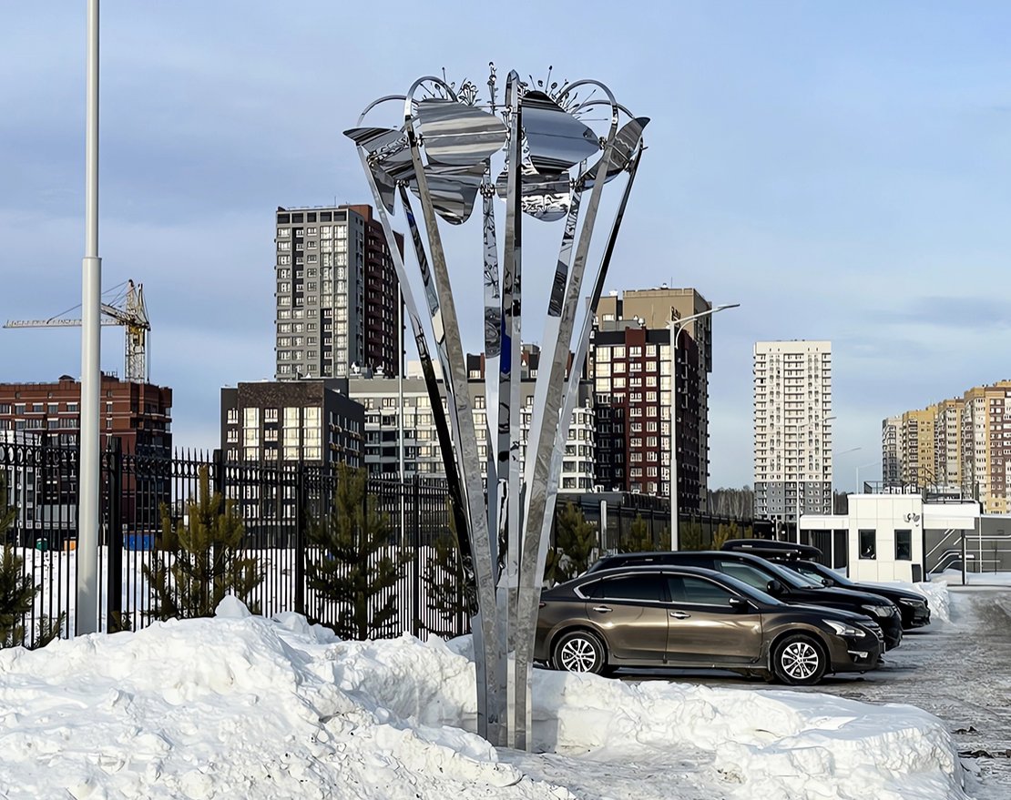 Скульптура из нержавеющей стали Ниагара - вид 5