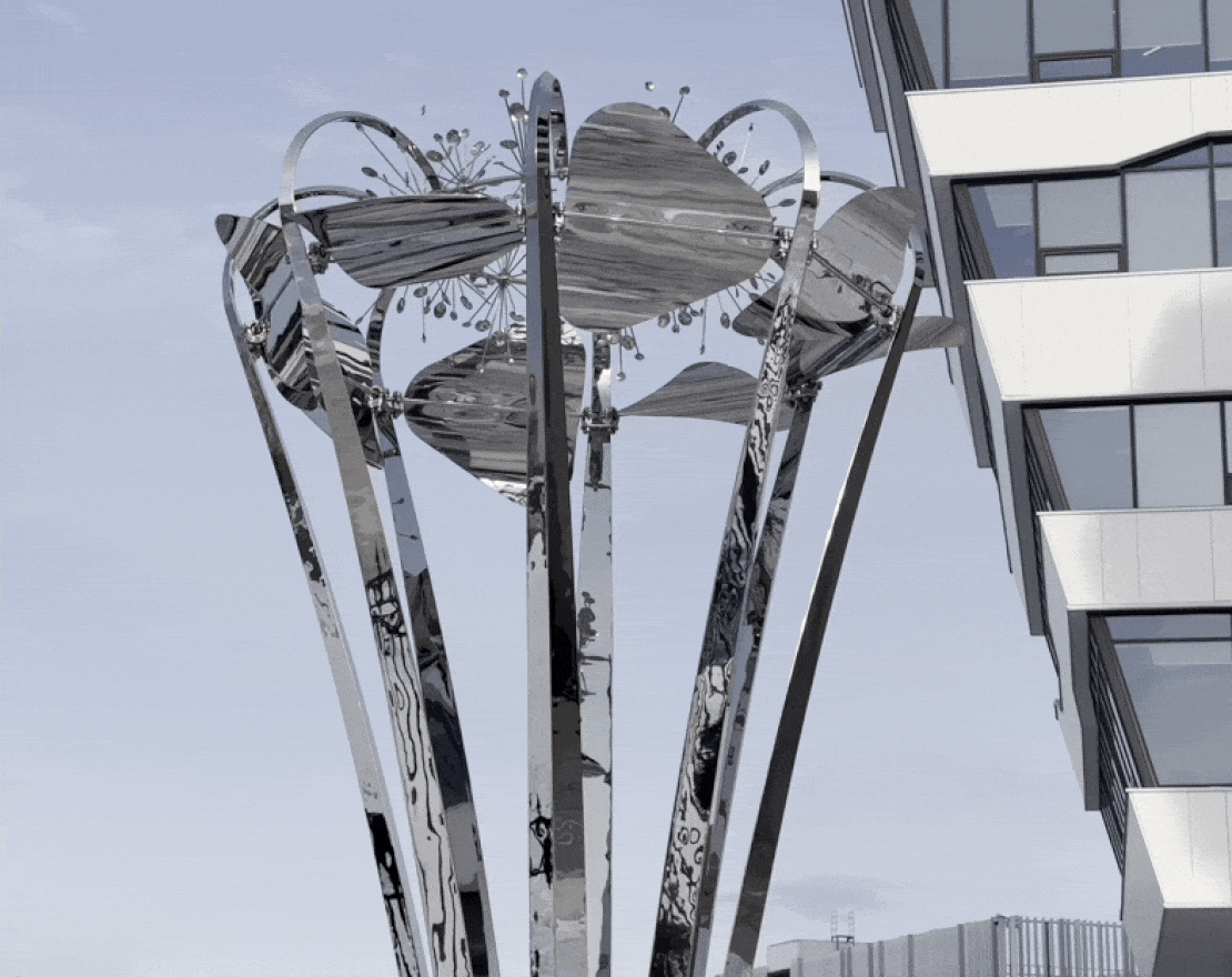 Скульптура из нержавеющей стали Ниагара - вид 2